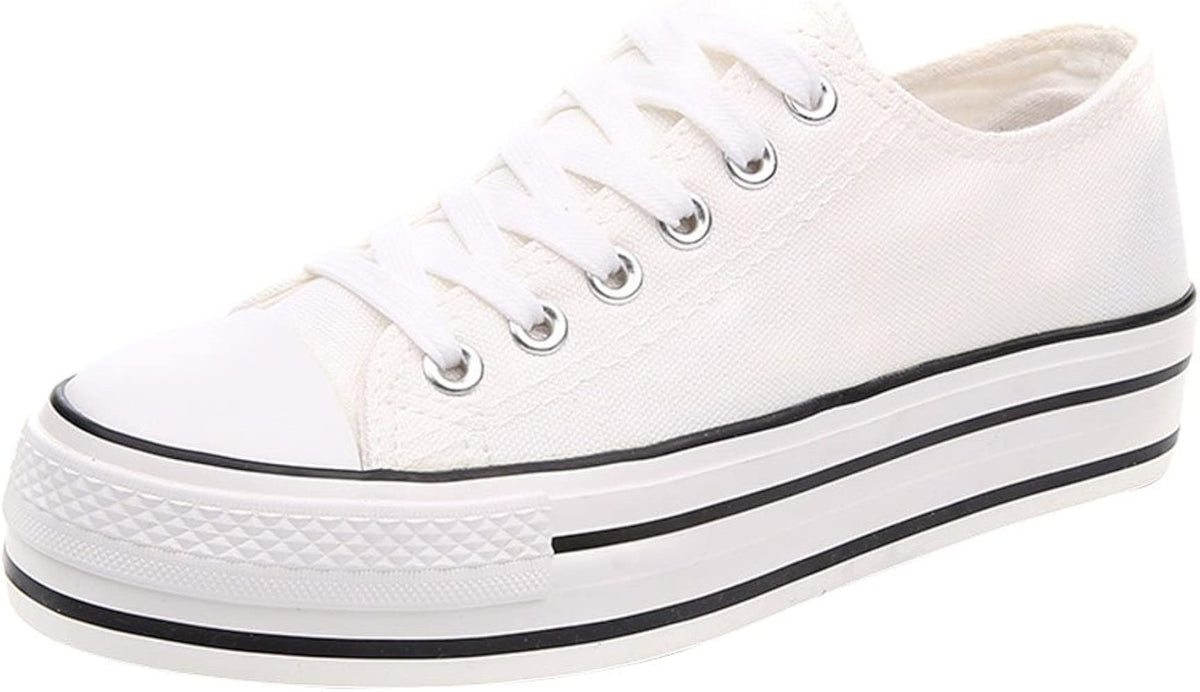 Classic White Canvas Sneakers