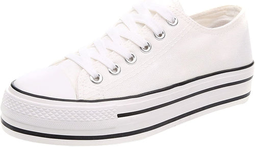 Classic White Canvas Sneakers